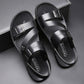 👡 50% RABATT! 🔥 Herren-Strandsandalien aus Leder – Rutschfest & atmungsaktiv – Perfekt für Strand, Alltag oder heiße Tage – echter Lederkomfort ☀️✨