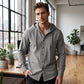 Herren Freizeit-Langarm-Kapuzenpullover in Uni-Farbe