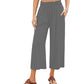 👖 Damen-Freizeithose – einfarbige Weitbeinhose mit hohem Bund, Kordelzug & Taschen, 7/8-Länge, bequem & vielseitig für Alltag & Sommer ☀️
