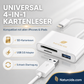 🛍️ KAUFE 2, ERHALTE 1 GRATIS! 📱 3-in-1 Speicherkartenleser – USB-C, Lightning & USB-A – Plug & Play für iPhone, Android, PC & Mac ⚡