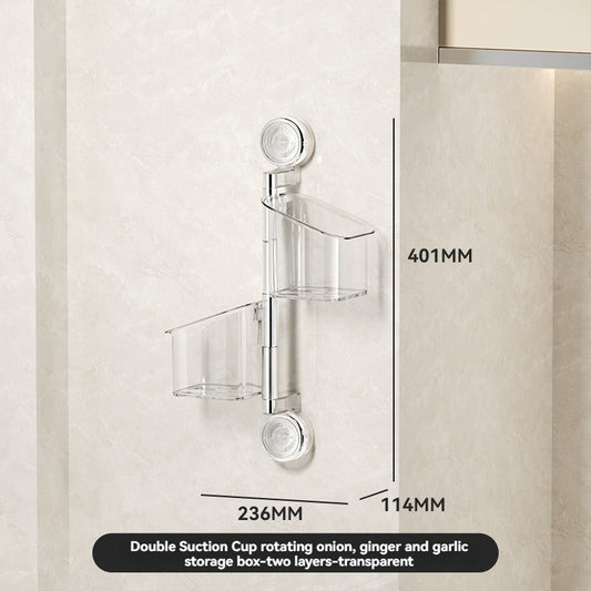 🔥 2025 Hot Sale 60% OFF🔥Perforated suction cup spice storage rack