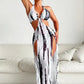 👙 NUR FÜR BEGRENZTE ZEIT: 50 % RABATT! ✨ Gestreifter Zweiteiler – Schleifenausschnitt, Ringverzierung, hoch elastisch 🌊