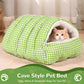 🐶😸Warmth Cozy Comfort  Plush Pet Cave