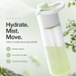 🌬️ 2-in-1 Trinkflasche mit Sprühkopf – erfrischt & befeuchtet Haut, perfekt für heiße Tage, Radfahren, Wandern & Camping