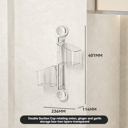 🔥 2025 Hot Sale 60% OFF🔥Perforated suction cup spice storage rack