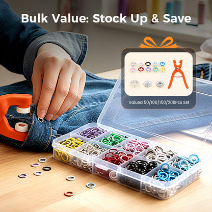 ⏳Limited-time 50% off⏰Metal Snap Buttons with Fastener Plier Tool Kit📍
