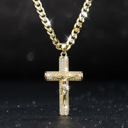 ✝️✨ 50% RABATT! Jesus-Kruzifix-Anhänger-Halskette – Zeitloser Glaube, elegantes Design & perfektes Geschenk 🎁