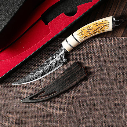 🏆 50% off Hot Sale🔥Fine Feather Pattern Curved Blade Boning Knife Set with Gift Box