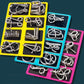 🧠🔠Metal Puzzle Ring Eight-Piece Blue Version Brain Teasers