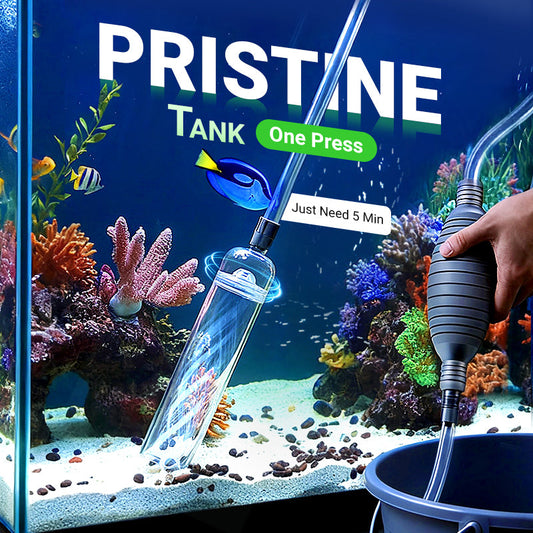 🐠 49% OFF LIMITED STOCK! ✨ Aquarium Vacuum Cleaner with Siphon - Gravel Filter & Flow Control for Effortless Water Change & Tank Maintenance 💦🌿