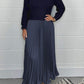 🏆Hot Sale-50% OFF🔥❤️‍🔥Women's Solid Color Long Sleeve Jumper & Pleated Bottom Dress