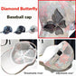 🧢 50% RABATT! 🦋 Mesh-Diamant-Schmetterling-Baseballkappe – Atmungsaktiv, Verstellbare Passform & Perfekt Für Einen Leichten, Trendigen Look ☀️
