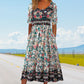 🌷2025 summer  Hot Sale 50% OFF🍃🔥Women’s Elegant Bohemian Print Dress
