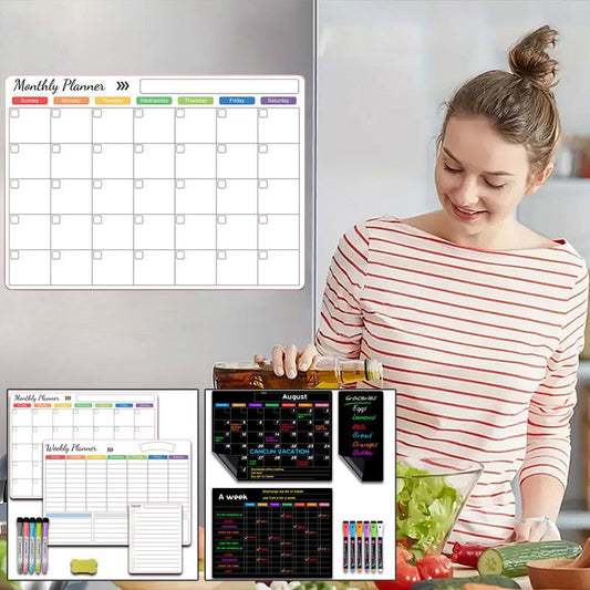 🎊 Magnetisches Abwischbares Kalender-Set
