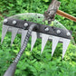 🌿 50% OFF NOW! 🧤 5/6/7/8 Unkrautrechen mit Gartenzähnen aus Karbonstahl – Langlebig, Ergonomischer Griff & Effizientes Jäten 🌱