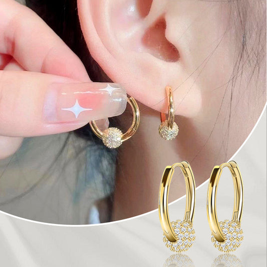 💎 Schmuck-Special: 1+1 gratis! ✨ Goldene Kugelohrringe – Elegant, verspielt & immer passend 👗🎉