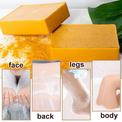 🍋🧼✨ Aufhellende Zitrone & Kurkuma Seife mit Kojisäure ✨🌿 – Strahlender Teint, natürliche Pflege für nachhaltige Schönheit