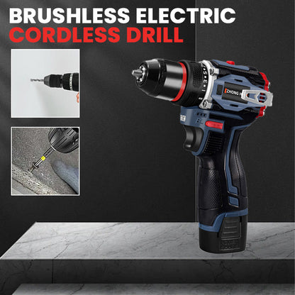 🧰Brushless Electric Cordless Drill with Battery ＆ Charger