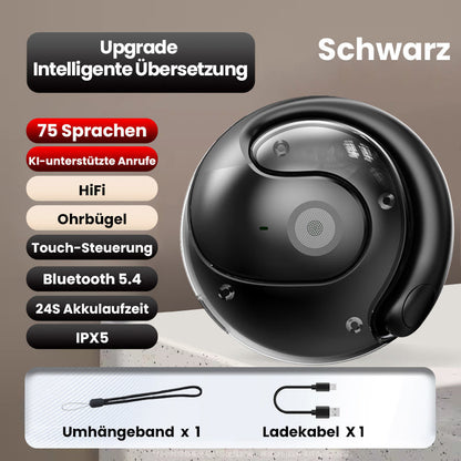 🎧 50% RABATT! ✨ Intelligente Bluetooth-Übersetzungsohrhörer – Echtzeit-Übersetzung, AI-Rauschunterdrückung & lange Akkulaufzeit – Perfekt für Reisen, Business & Meetings 🌍
