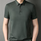 【🔥Für kurze Zeit: 50 % Rabatt】👕Herren Slim-Fit T-Shirt mit kurzen Ärmeln, Knopfleiste und Hemdkragen