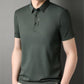 【🔥Für kurze Zeit: 50 % Rabatt】👕Herren Slim-Fit T-Shirt mit kurzen Ärmeln, Knopfleiste und Hemdkragen