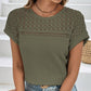 🍃 Gestrickte Mesh Short Sleeve Top