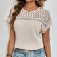🍃 Gestrickte Mesh Short Sleeve Top
