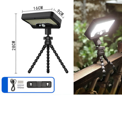 🔥Heißer Verkauf 50% RABATT🔥 Abnehmbares Tragbares Dual-Lade USB-C & Solar Sensorlicht