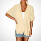 Sommer-Sonderangebot: 50% Rabatt!🌼Neue, stylische, fließende Kurzarm-Strickjacke (Modelljahr 2026)