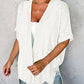Sommer-Sonderangebot: 50% Rabatt!🌼Neue, stylische, fließende Kurzarm-Strickjacke (Modelljahr 2026)