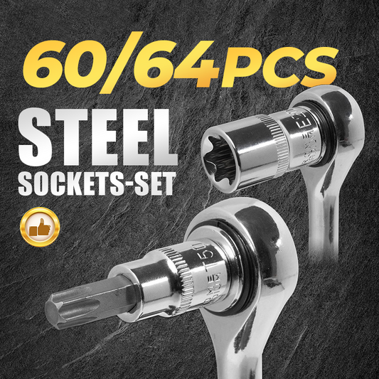 🏆🔩 Ultimate socket set for mechanics – CR-V Steel Sockets Set🔧63% discount