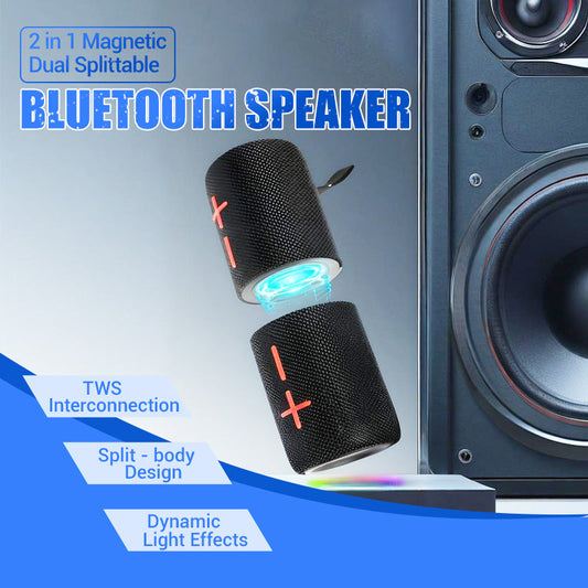 📢Limited time 55% discount📢2 in 1 Magnetic Dual Splittable Bluetooth Speaker💥