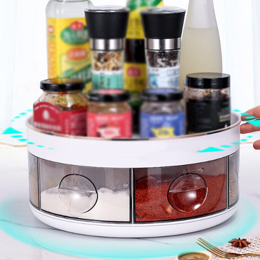 📢50%OFF✨360° Rotating Double-Layer Spice Organizer