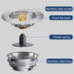 Stainless Steel Sink Push-Button Drain Stopper