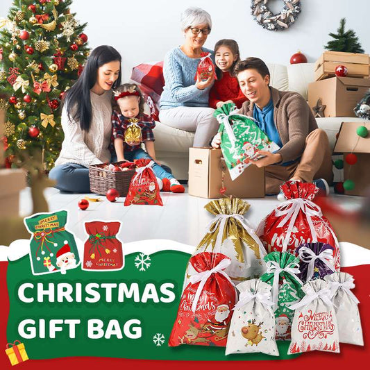 🎅🎁Christmas Gift Bag With Drawstring