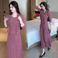 Women's Knitted Cardigan Vest and Skirt 3-Piece Set
