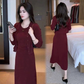 Women's Knitted Cardigan Vest and Skirt 3-Piece Set