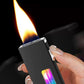 Wide Flame Butane Lighter with LED Window & Shake Ignition