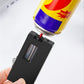 Wide Flame Butane Lighter with LED Window & Shake Ignition