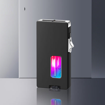 Wide Flame Butane Lighter with LED Window & Shake Ignition