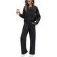 Women's Crew Neck Top & Drawstring Pants Set - Free Shipping