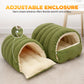 🐶😸Warmth Cozy Comfort  Plush Pet Cave