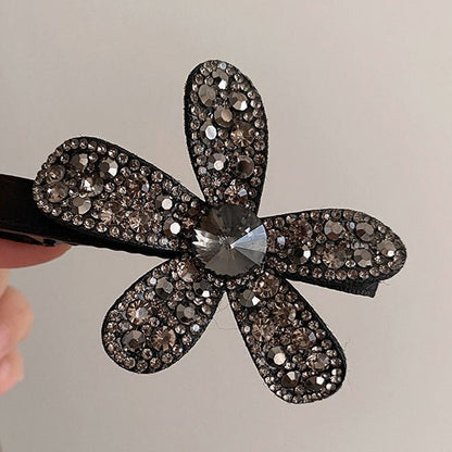 Flower Sparkling Rhinestone Hair Clip