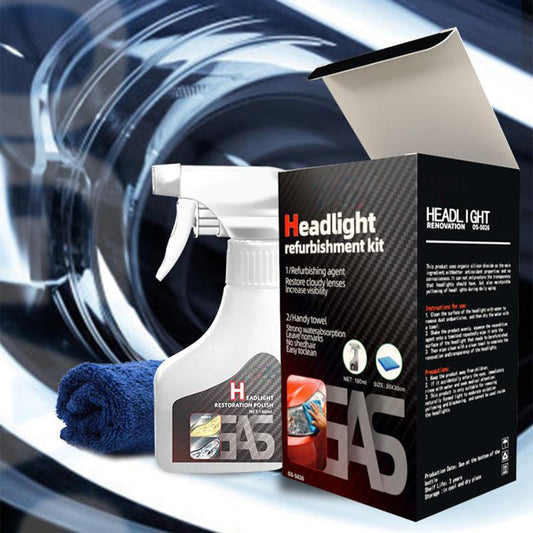 🚗Automotive Headlamp Refurbisher & Crystallization Coating Agent Kit✨
