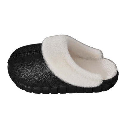 Fluffy Waterproof Warm Slippers With Removable Inner