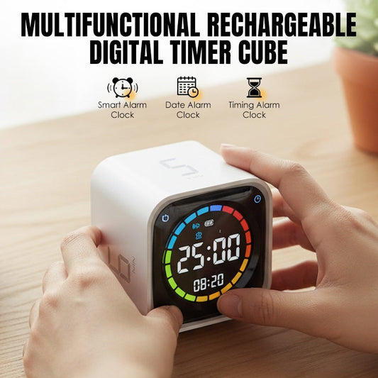 🔥 LAST DAY PROMOTION - 50%OFF 🔥 Multifunctional Rechargeable Digital Timer Cube