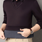 Men's Plush-Lined Faux 2-Piece Winter Shirt