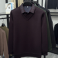 Men's Plush-Lined Faux 2-Piece Winter Shirt
