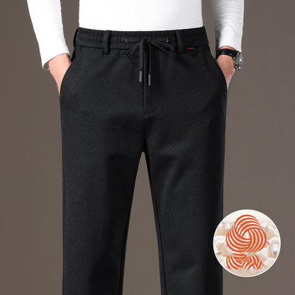 Men's Classic Fit Warm Casual Drawstring Pants