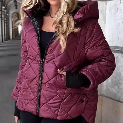 💜ÚLTIMO DÍA DE PROMOCIÓN - 50 % DE DESCUENTO💜Chaqueta informal con capucha de algodón para mujer